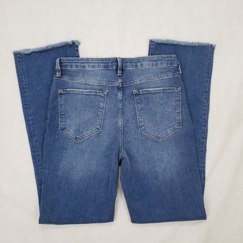 NWT Free People Blue Denim Crop High Rise Jeans - Picture 2 of 8